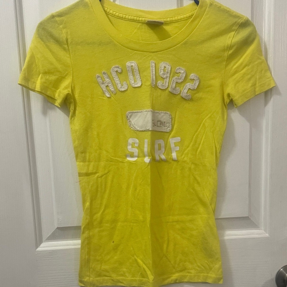Hollister Yellow Surf Graphic Tee